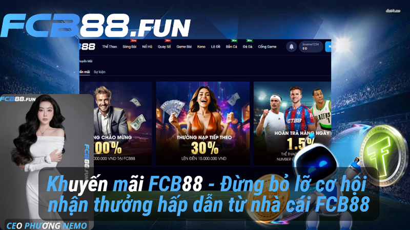 Khuyến mãi FC88 - Đừng bỏ lỡ cơ hội nhận thưởng hấp dẫn từ nhà cái FC88