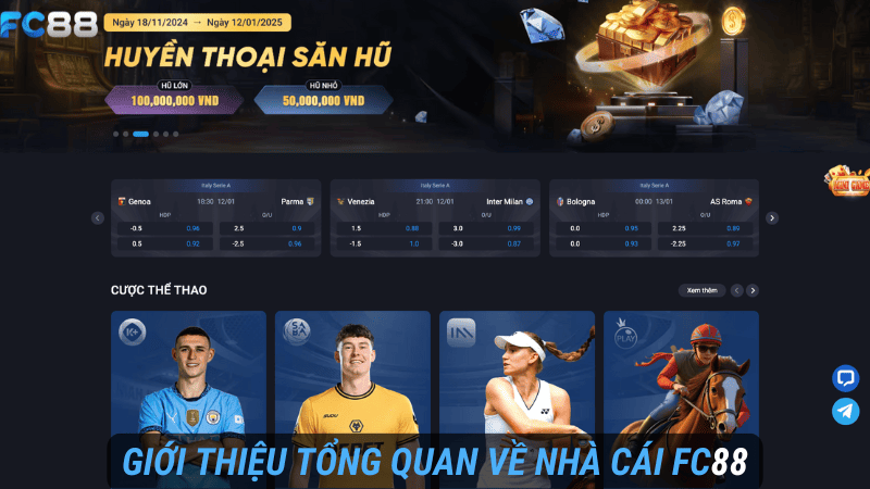 Giới thiệu tổng quan về nhà cái FC88